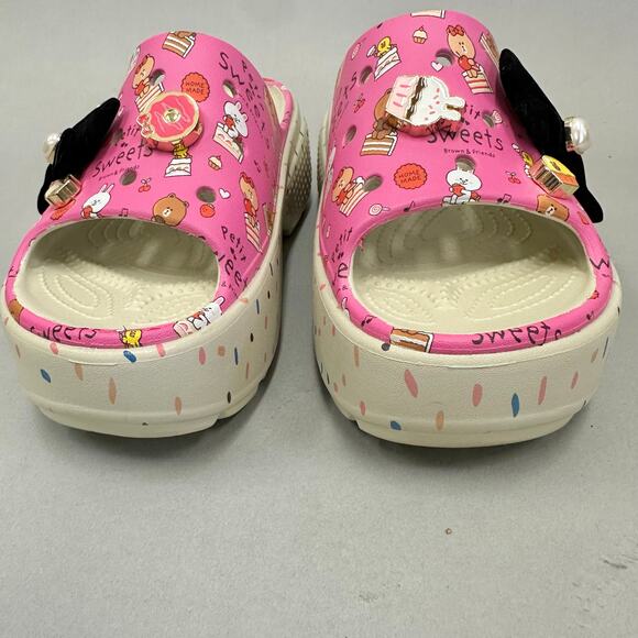 Crocs‎ Line Friends x Stomp Slide 'Petit Sweets' stomp slide sandals size 8 - Picture 6 of 16